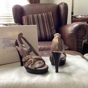 Burberry high heel sandals